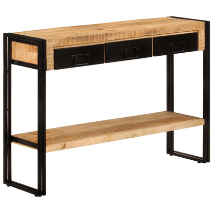 Konsolbord 110x30x76 cm massivt mangoträ
