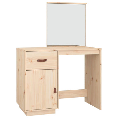 Sminkbord 95x50x134 cm massiv furu