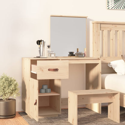 Sminkbord 95x50x134 cm massiv furu