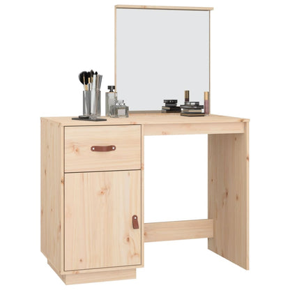 Sminkbord 95x50x134 cm massiv furu