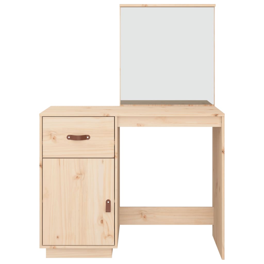 Sminkbord 95x50x134 cm massiv furu