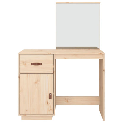 Sminkbord 95x50x134 cm massiv furu