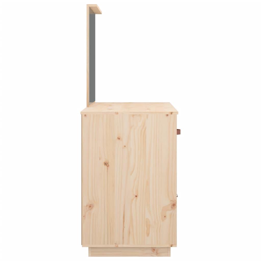 Sminkbord 95x50x134 cm massiv furu