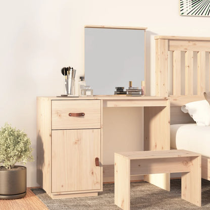 Sminkbord 95x50x134 cm massiv furu
