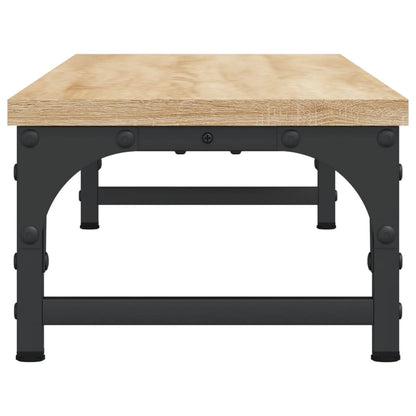 Skärmställ sonoma-ek 85x23x15,5 cm konstruerat trä