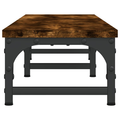 Skärmställ rökfärgad ek 105x23x15,5 cm konstruerat trä