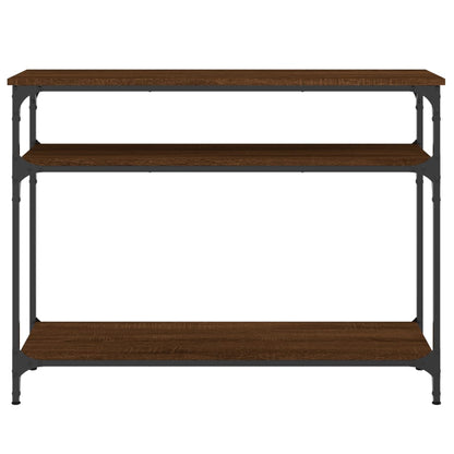 Avlastningsbord brun ek 100x29x75 cm konstruerat trä