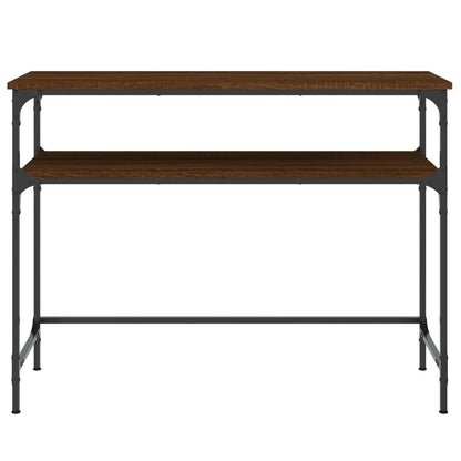 Avlastningsbord brun ek 100x35,5x75 cm konstruerat trä