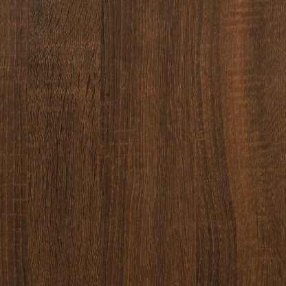 Avlastningsbord brun ek 100x35,5x75 cm konstruerat trä