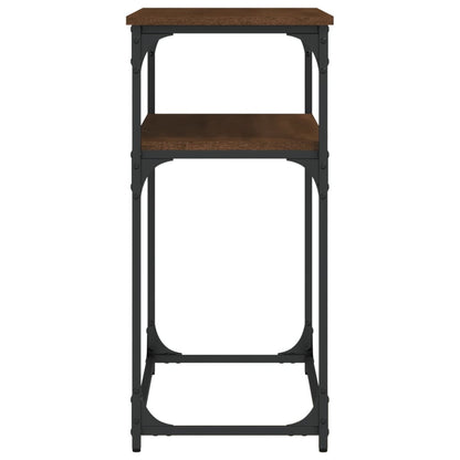 Avlastningsbord brun ek 100x35,5x75 cm konstruerat trä