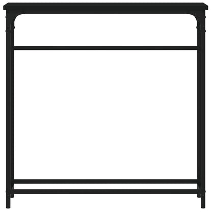Avlastningsbord svart 75x19,5x75 cm konstruerat trä