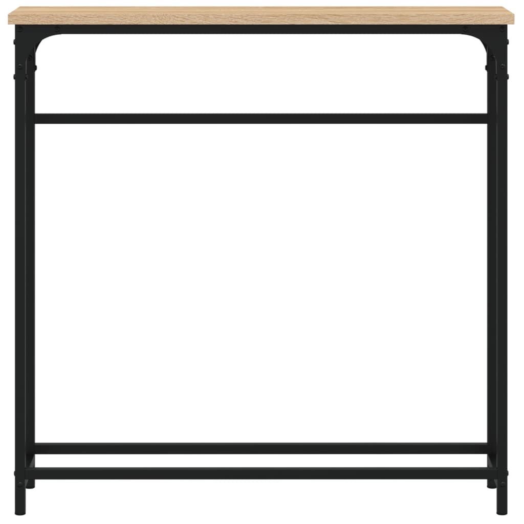 Avlastningsbord sonoma-ek 75x19,5x75 cm konstruerat trä