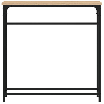 Avlastningsbord sonoma-ek 75x19,5x75 cm konstruerat trä