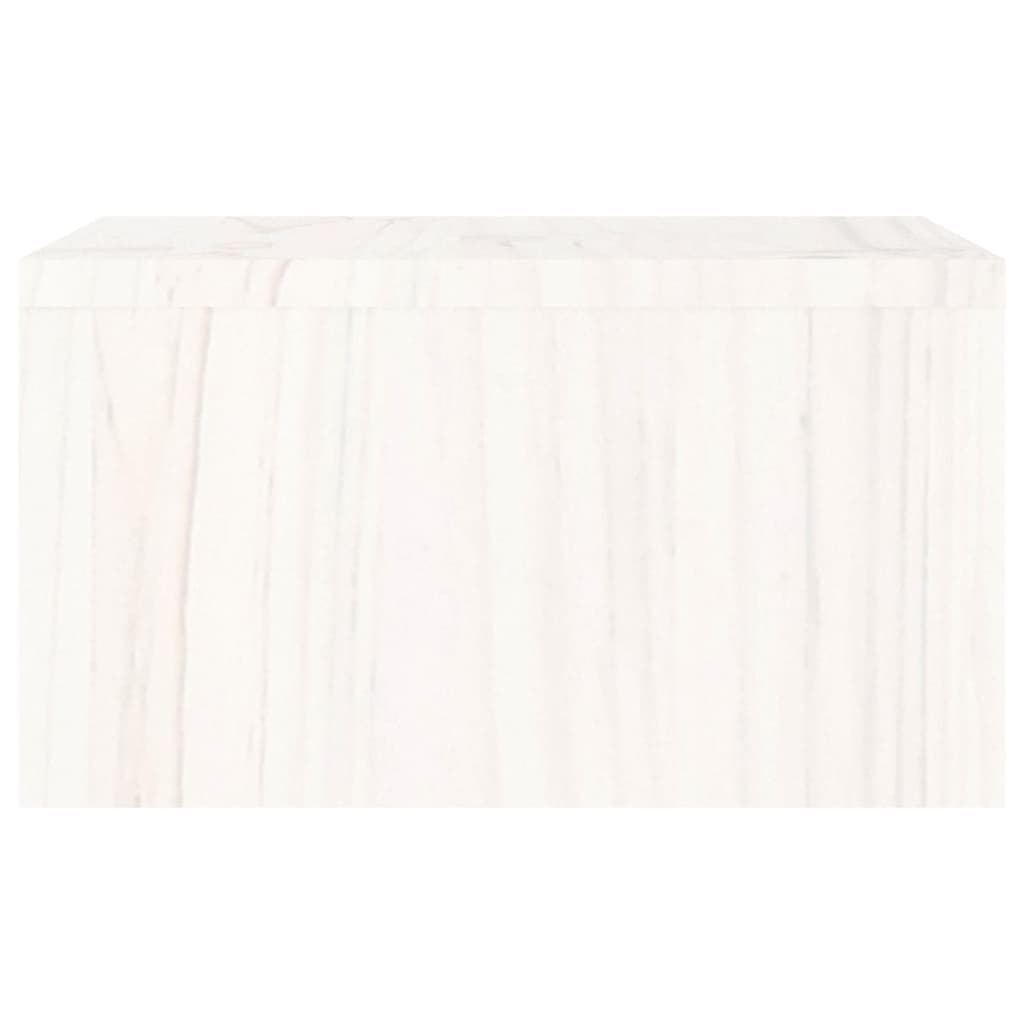 Skärmställ vit 50x27x15 cm massiv furu