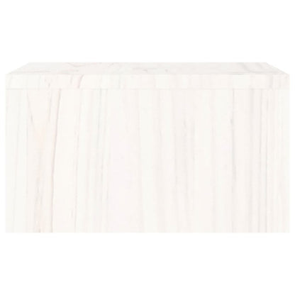 Skärmställ vit 50x27x15 cm massiv furu