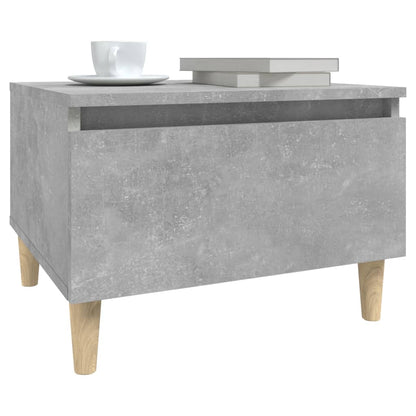 Sidobord betonggrå 50x46x35 cm konstruerat trä