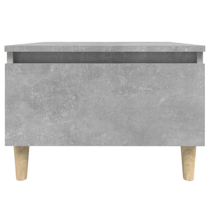 Sidobord 2 st Betonggrå 50x46x35 cm konstruerat trä