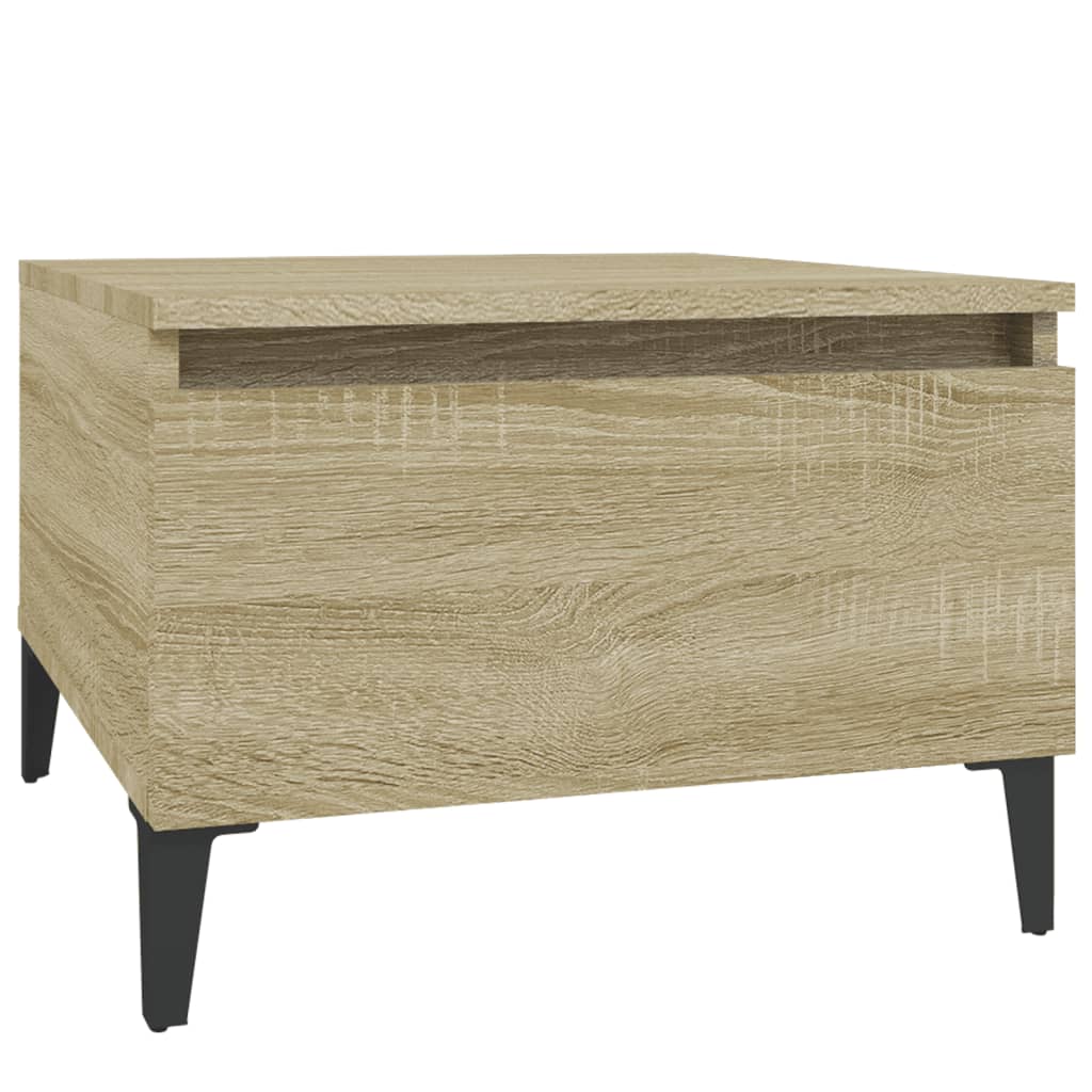 Sidobord sonoma-ek 50x46x35 cm konstruerat trä