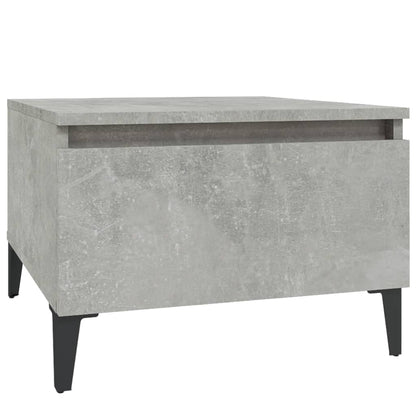 Sidobord betonggrå 50x46x35 cm konstruerat trä