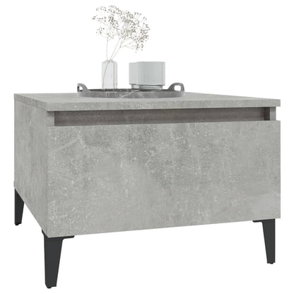 Sidobord betonggrå 50x46x35 cm konstruerat trä