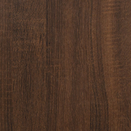 Sidobord brun ek 50x46x50 cm konstruerat trä