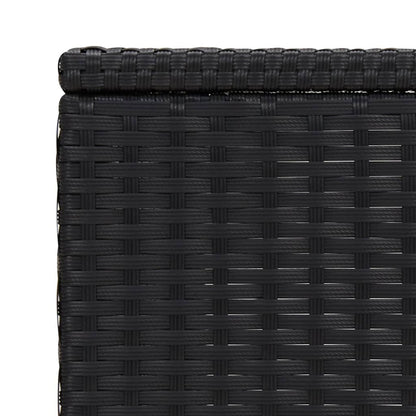 C-sidobord svart 40x35x60 cm konstrotting