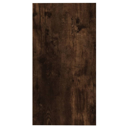 Sidobord rökfärgad ek 50x26x50 cm konstruerat trä
