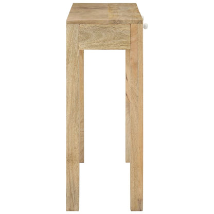 Konsolbord 110x30x75 cm massivt blekt mangoträ