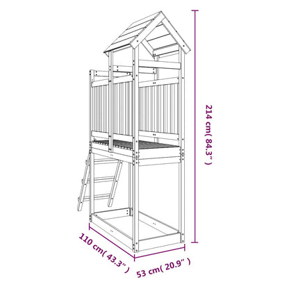 Lekplats 53x110x214 cm impregnerad furu