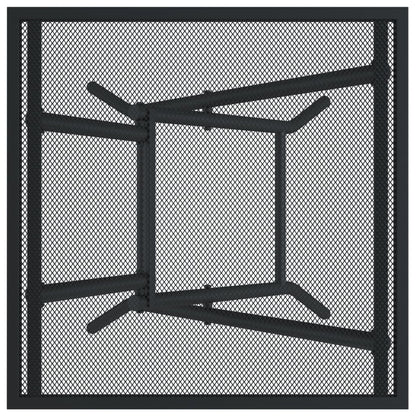 Trädgårdsbord hopfällbart antracit 50x50x72 cm stålnät