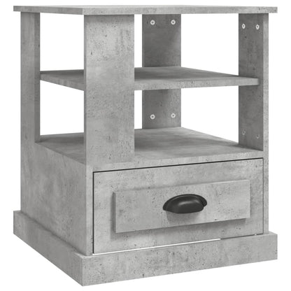 Sidobord betonggrå 50x50x60 cm konstruerat trä