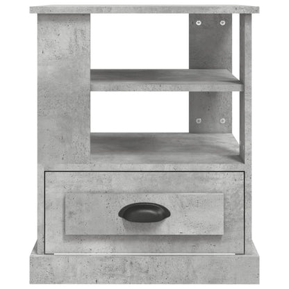 Sidobord betonggrå 50x50x60 cm konstruerat trä