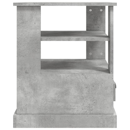 Sidobord betonggrå 50x50x60 cm konstruerat trä