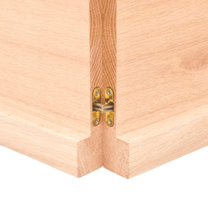 Bänkskiva för badrum 160x50x(2-4) cm obehandlat massivt trä