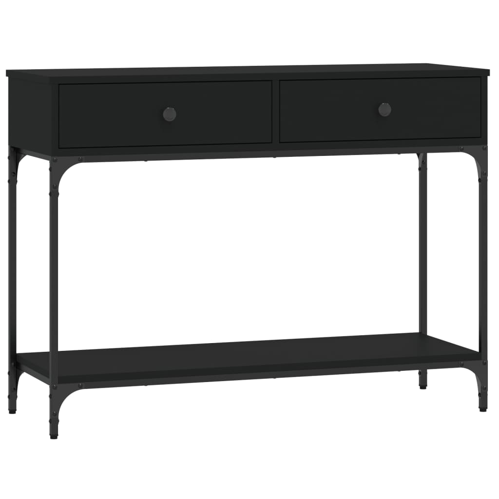 Konsolbord svart 100x34,5x75 cm konstruerat trä