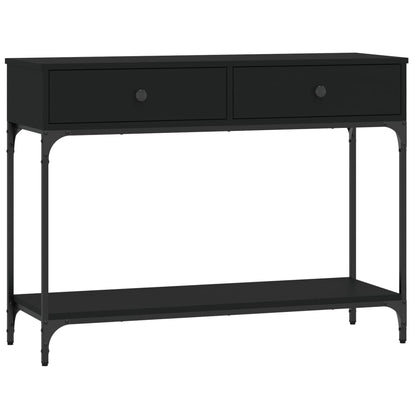 Konsolbord svart 100x34,5x75 cm konstruerat trä