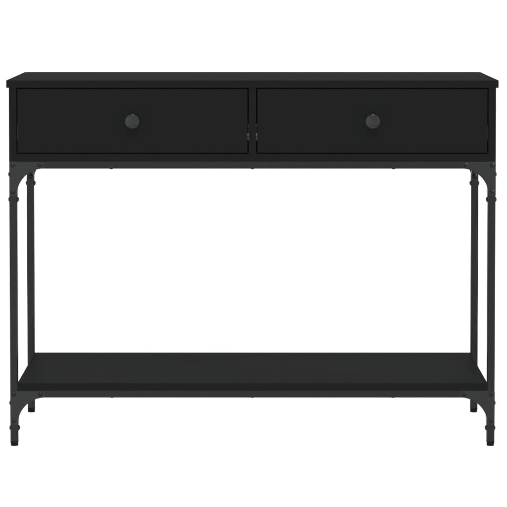 Konsolbord svart 100x34,5x75 cm konstruerat trä