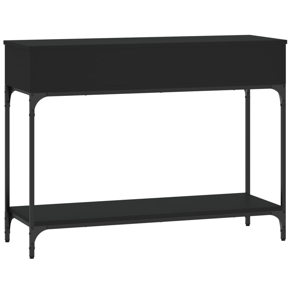 Konsolbord svart 100x34,5x75 cm konstruerat trä