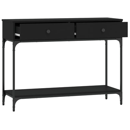 Konsolbord svart 100x34,5x75 cm konstruerat trä