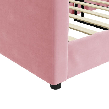 Dagbädd rosa 100x200 cm sammet