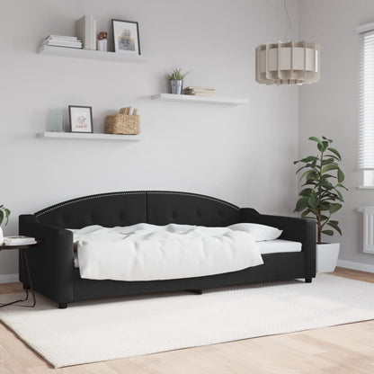 Dagbädd svart 90x200 cm tyg