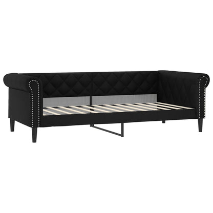 Dagbädd svart 90x200 cm konstläder