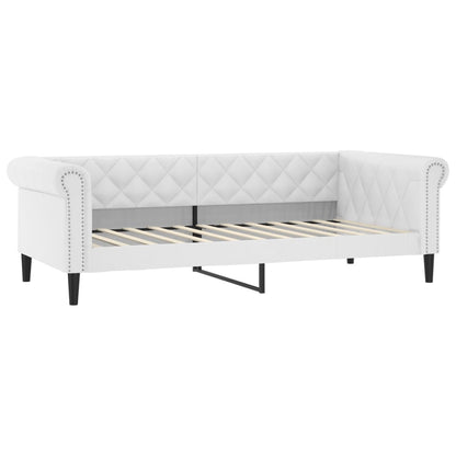 Dagbädd vit 90x200 cm konstläder
