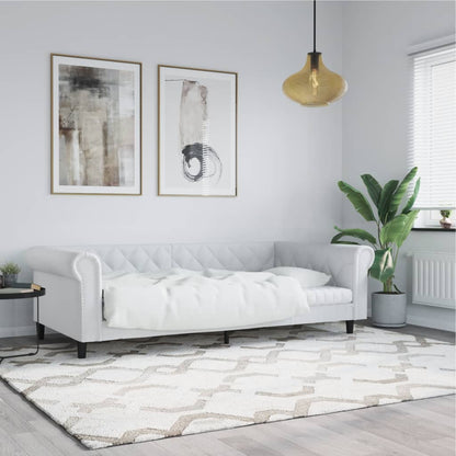 Dagbädd vit 90x200 cm konstläder