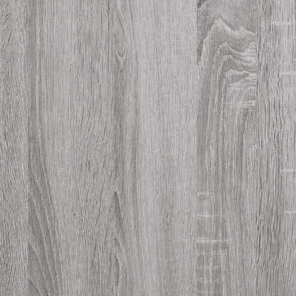 Vägghylla 2 hyllor grå sonoma 80x21x51 cm konstruerat trä