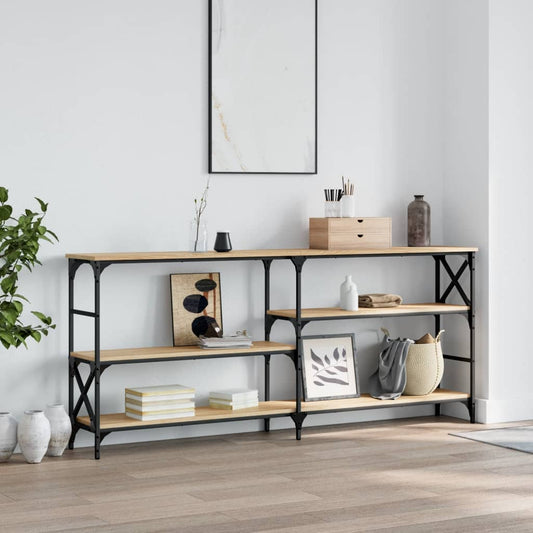 Avlastningsbord sonoma ek 180x29x76,5 cm konstruerat trä