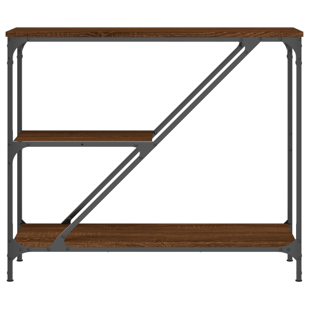 Avlastningsbord brun ek 88,5x30x75 cm konstruerat trä