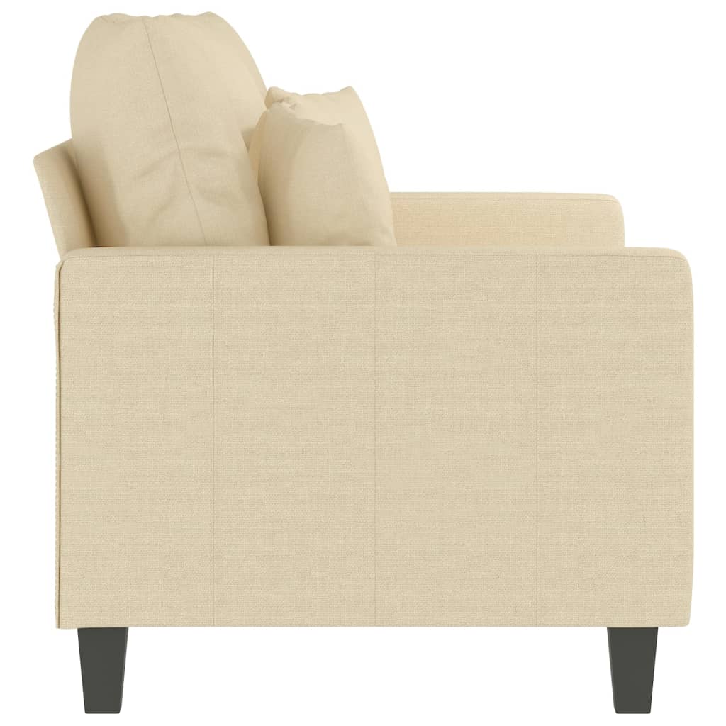 2-sitssoffa gräddvit 120 cm tyg