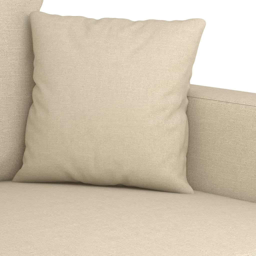2-sitssoffa gräddvit 120 cm tyg
