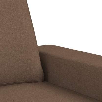 3-sitssoffa brun 180 cm tyg
